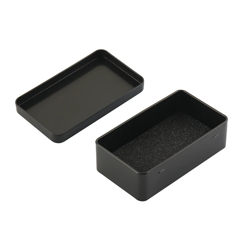 10pcs  Black Jewelry Tin Box, Gift Metal Container hardware packing storage box