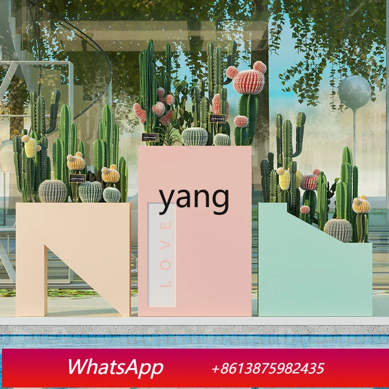 

LTT outdoor flower box outer pendulum fence partition flower bed outdoor garden planting box