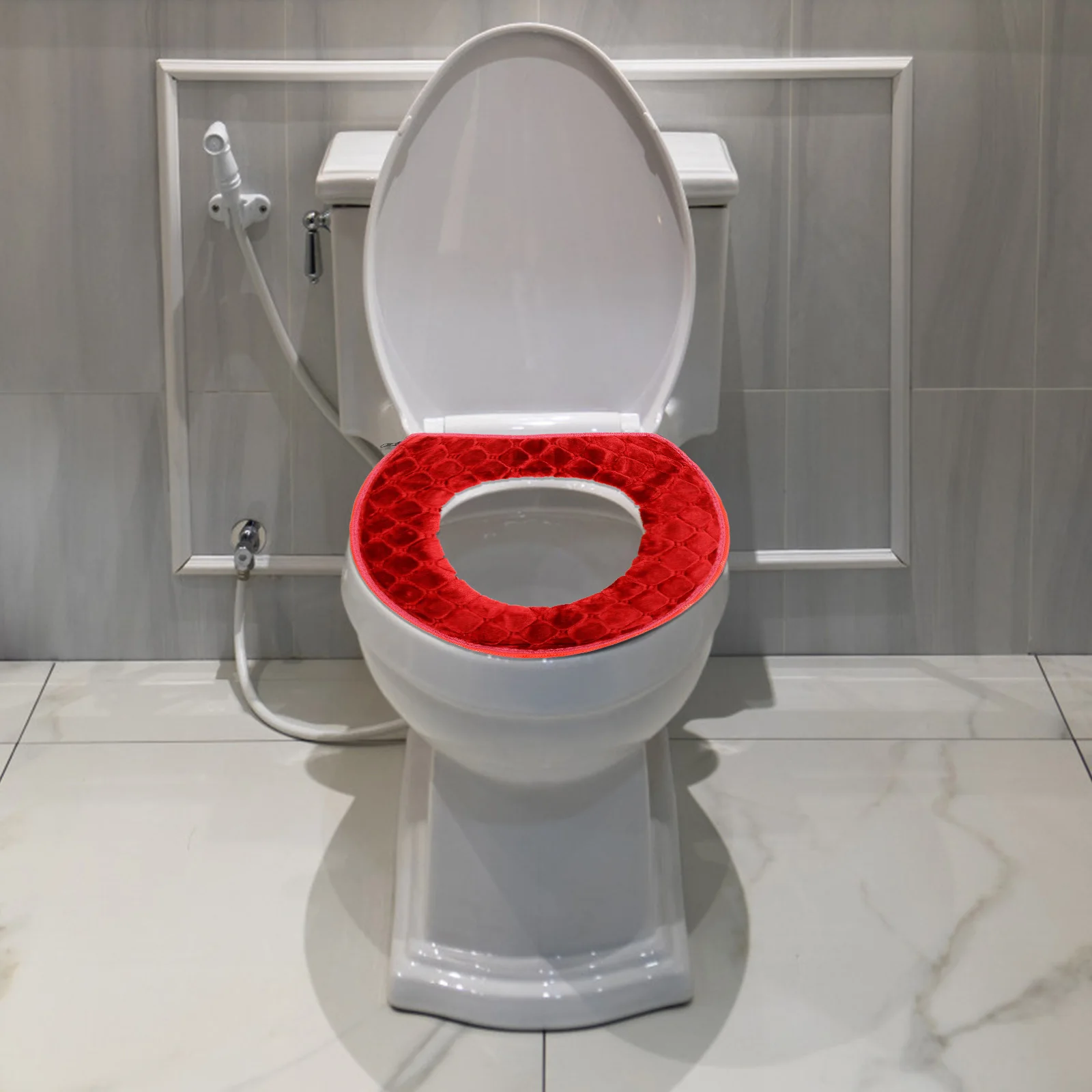 

Thickened Toilet Seat Mat Universal Warm Cushion For Home Bathroom Washable Toilet Pad Reusable Soft Seat Cover Thick