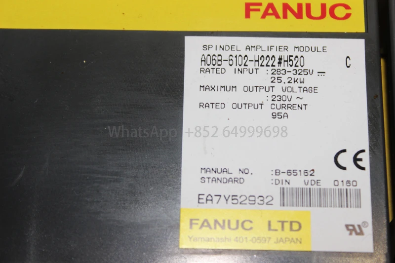 Servoazionamento usato A06B-6102-H222 # Modulo amplificatore H520 per macchina CNC