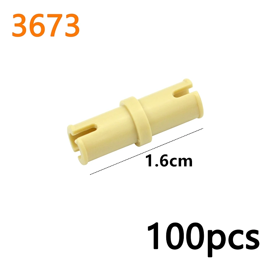 Technical Bolt Pin With Friction Peg Cross Axle MOC Building Blocks Connector Bricks Compatible Mechanical Parts 2780 3673 3749