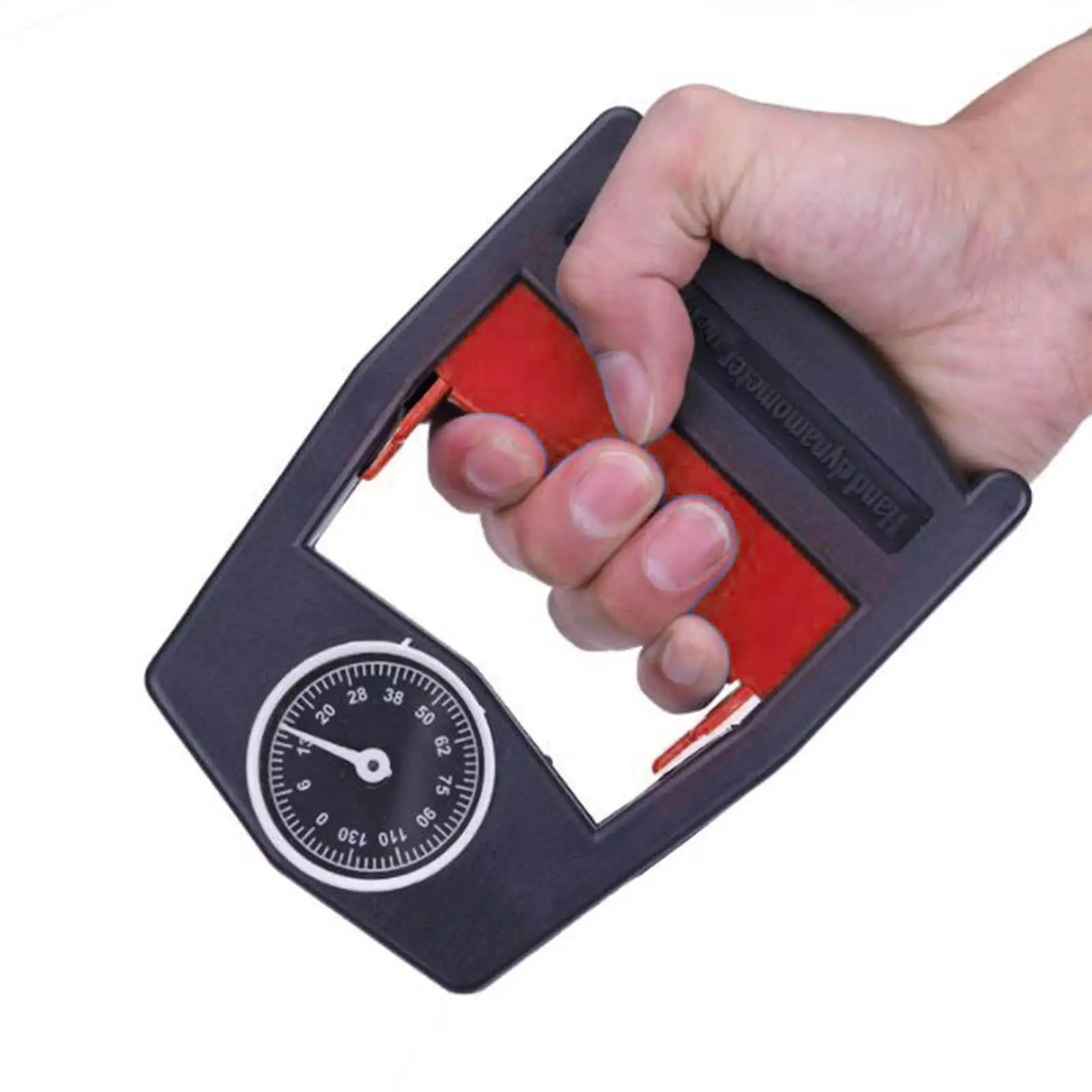 Practical Hand Dynamometer, Gym Measurement  Force Measurement Tool  Strength Meter Grip Strength Measurement 130kg ,  Red