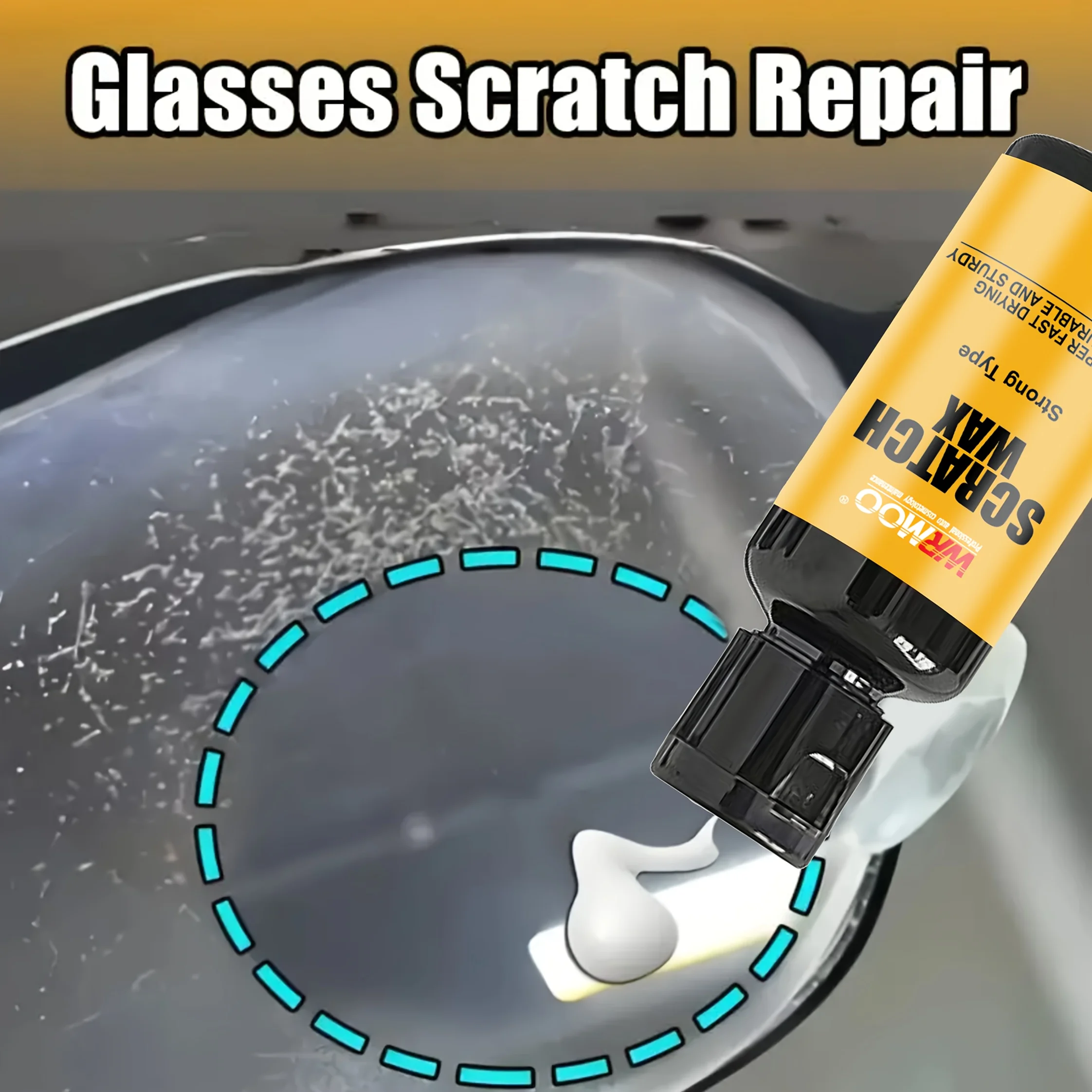 Glasses Repair Resin - Eyeglass Restoration Cream for Scratch, Yellowing & Wear, Lens Repair ,Suitable for Reading Glasses image 2