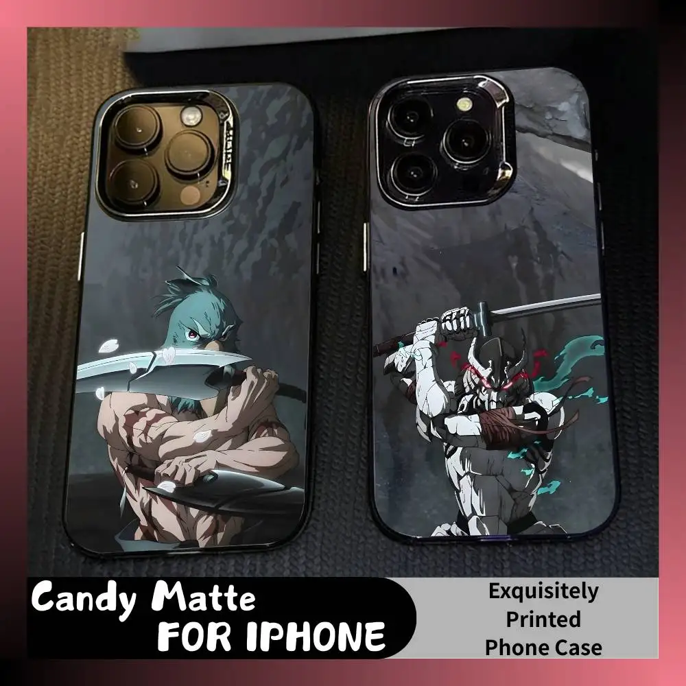 

S-LF S-Sunraku S-Shangri-La Anime Phone Case For iPhone 16 17 15 14 12 13 Pro Max Black Candy Matte Shockproof Cover
