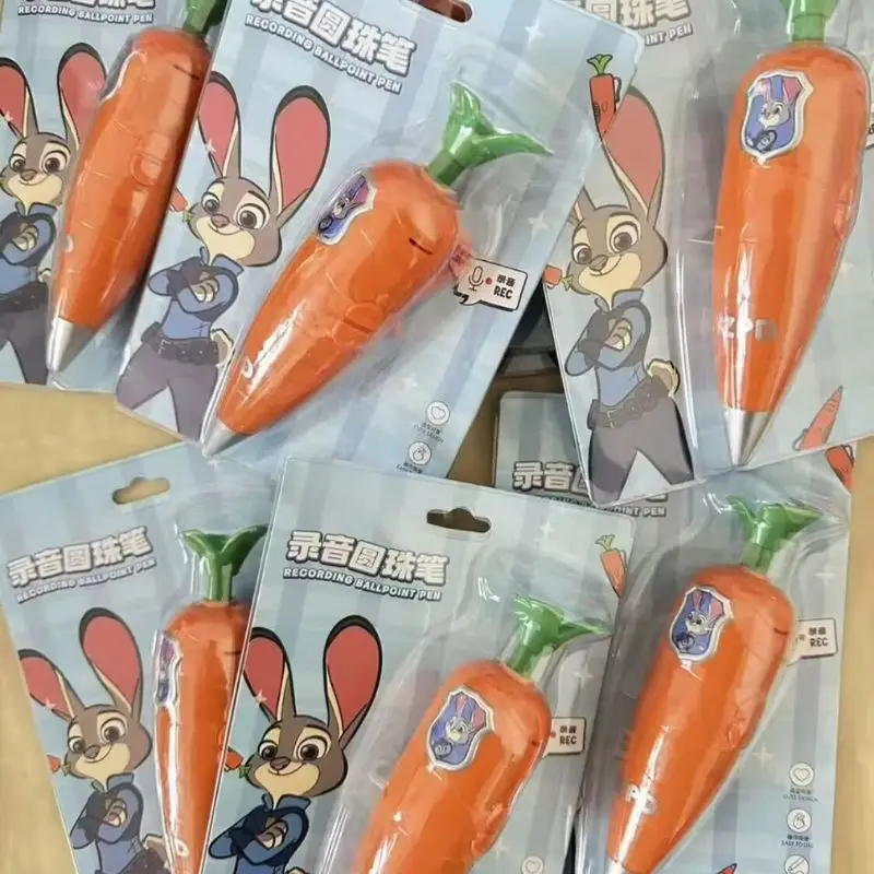 Bolígrafo Grabador de Voz de Zootopia, Serie de Productos de Dibujos Animados, Bolígrafo Multifunción con Grabación, Regalo para Estudiantes