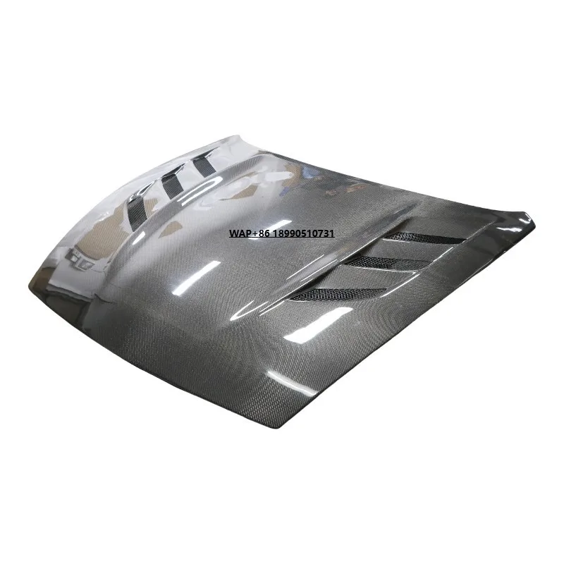 

Forged Carbon Fiber Front Engine Bonnet Hood for 370Z Sport Coupe Vented Design with New Condition and Included Screws