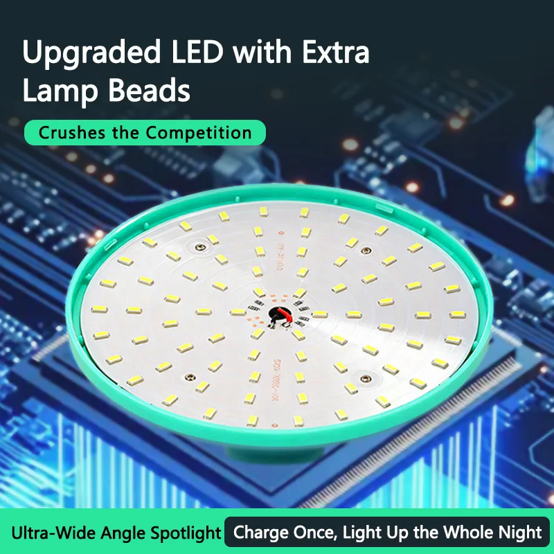 2-in-1 태양광 충전 캠핑 라이트 걸이형 라이트 휴대용 디자인 텐트 하이킹용 기능성 라이트