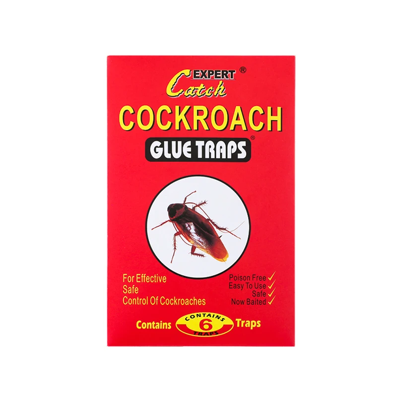 6 Pieces of Powerful Cockroach Sticker Sticker Cockroach Board Large Cockroach Glue Household Cockroach Control