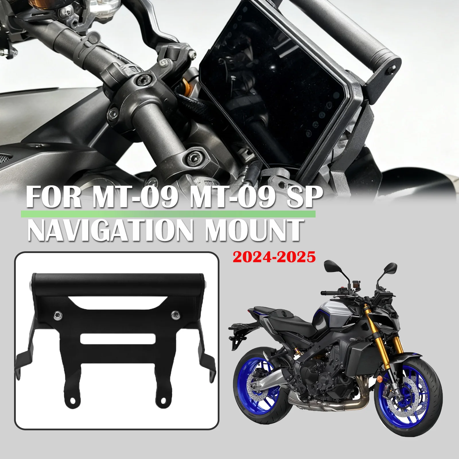 

MT09 MT09 SP 2024 2025 GPS Navigation Bracket Extension Handlebar For YAMAHA MT-09 SP MT-09 Phone Holder Support Bar