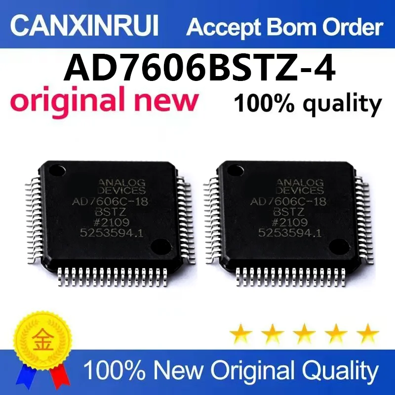 (5pcs-100pcs)Brand new original AD7606BSTZ-4 package LQFP-64