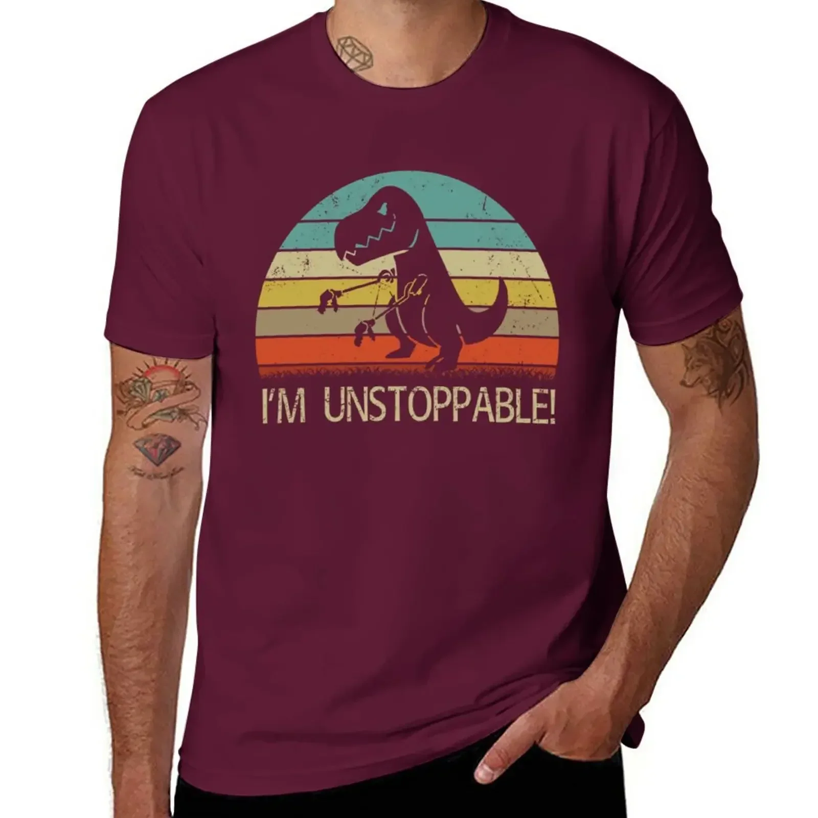 Rex T-Shirt vintage clothes tops harajuku I'm Unstoppable new in tops tees black t shirts for mens designer clothes streetwear