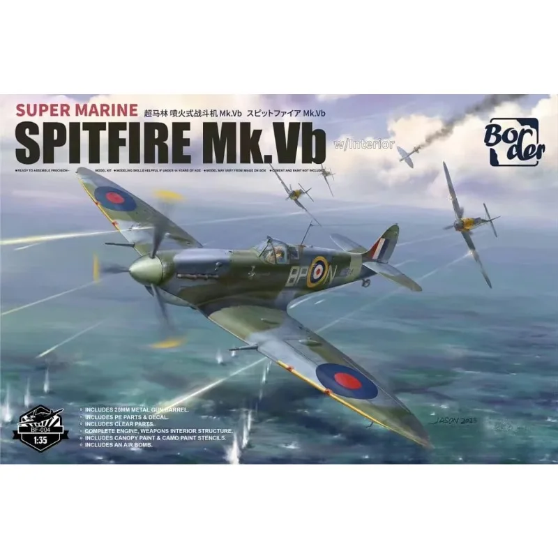 

Комплект модели самолета бордюрной сборки BF-004 1/35 Spitfire Fighter со детальной внутренней структурой, коллекция «сделай сам», подарок