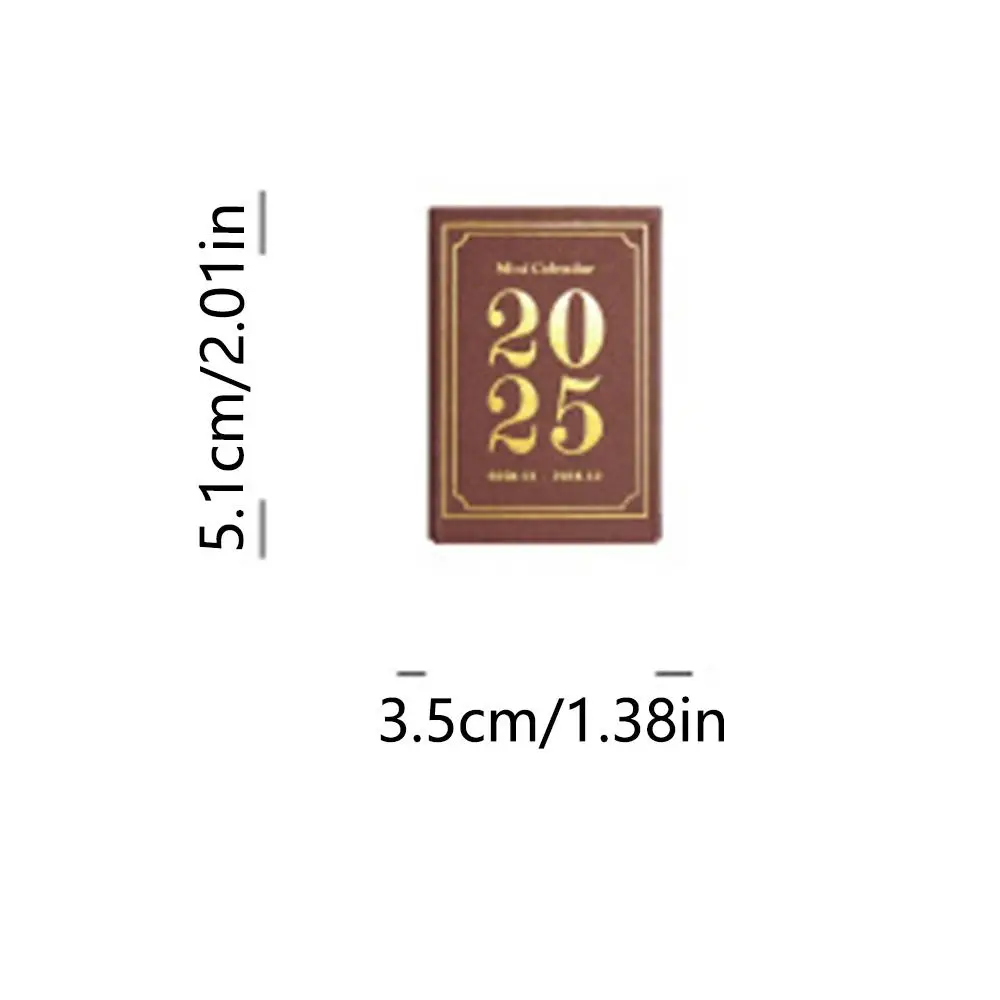367Sheets Tearable 2025 Calendar Book Portable January to December 2025 Mini Desk Calendar Thick Paper Material Paper