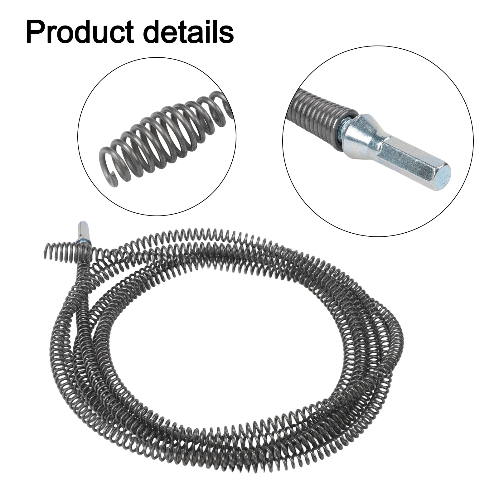 

Electric Drill Drain Spring Cleaning Tool 13ft for Kitchen Bathroom Plumbing Sewer Bathtub Shower and Floor Drain Pipe Clearing