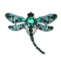 Fashion Dragonfly Brooch Pin Women Rhinestone Insect Brooches Office Party Luxury Jewelry Gifts