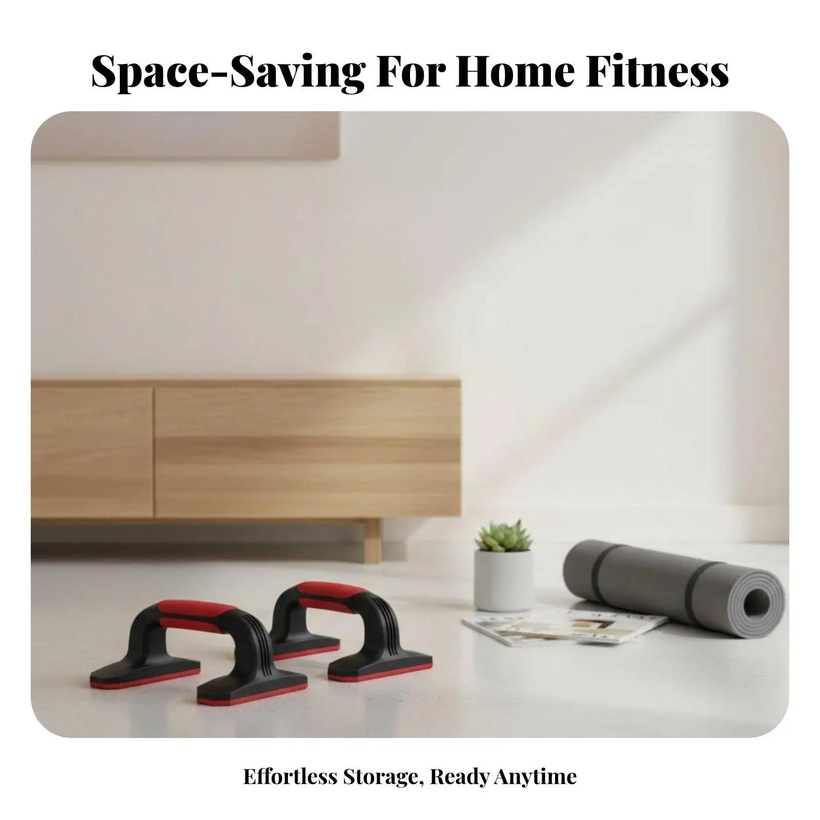 2 Pieces H-Shaped Floor Press Stand Non-Slip Push up Stands Floor Exercise