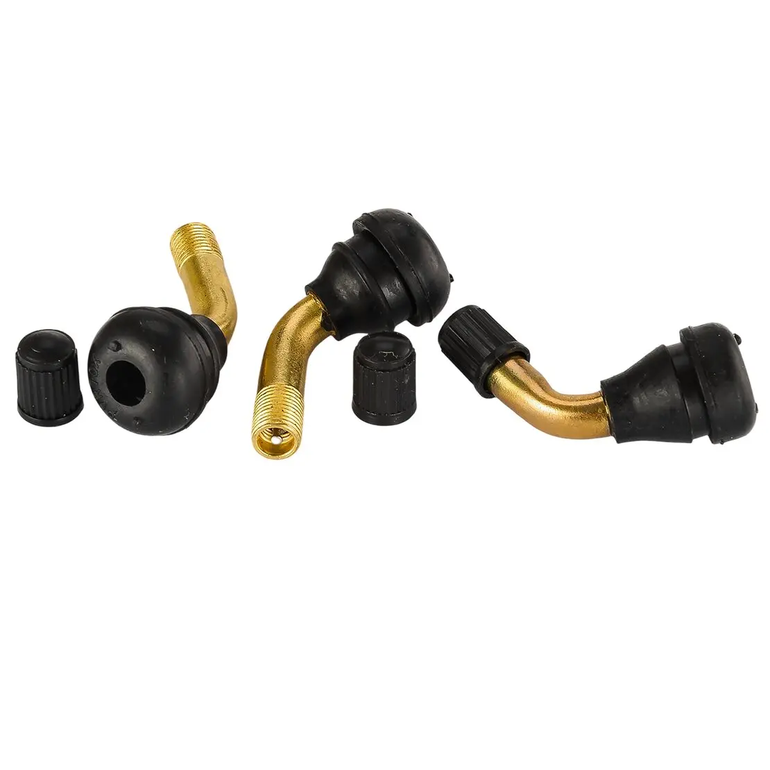 10 قطع نحاس 90 ° زاوية عجلة عازمة الإطارات صمام الإطارات ينبع مع قبعات الغبار 11.3 مللي متر صالح ل سكوتر الدراجة رباعية دراجة نارية سيارة