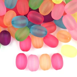 100pcs/Lot 6/8/10/12mm Colorful Round Matte Acrylic Beads Loose Beads For Jewelry Making DIY Bracelet Necklace Handmade Craft