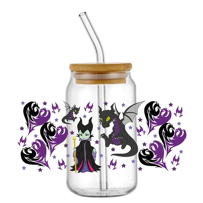 UV DTF Transfer Sticker Cartoon Villain Series for The 16oz Libbey Glasses Wraps Cup Can DIY Waterproof Easy To Use Custom Decal