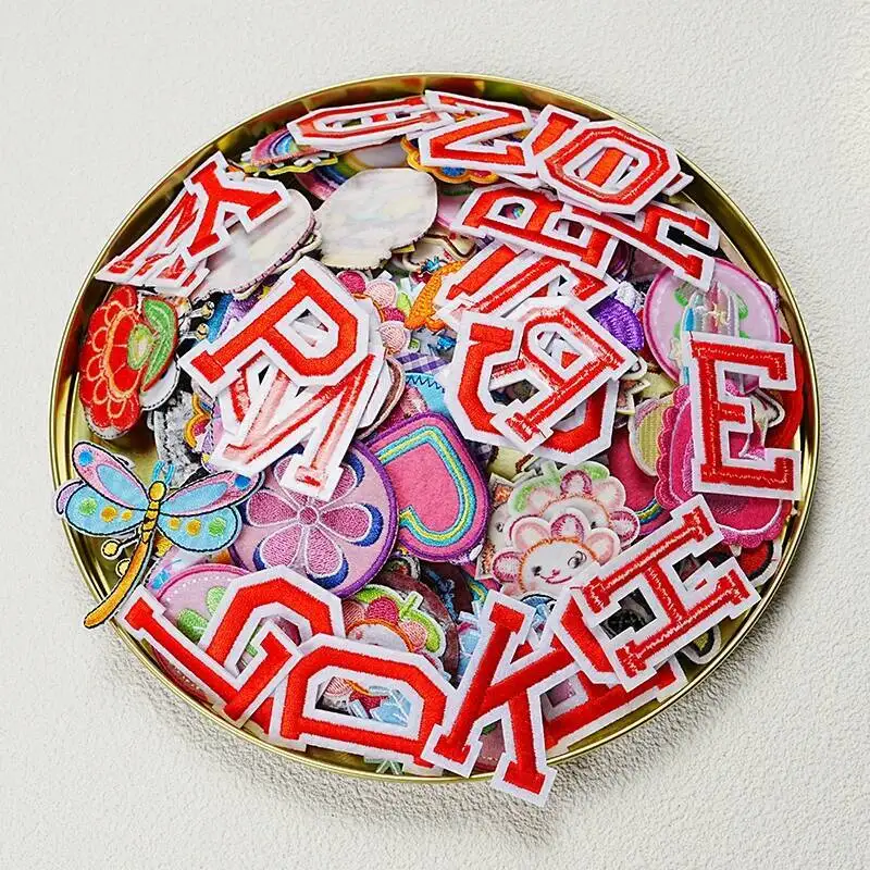 

10/20/30pcs/lot Random Mix Iron On and Sew-On Badge Patches for Fashion Clothes Decoration Apparel Fabric Backpack Sew Appliques