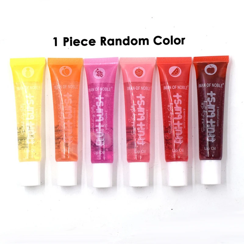 18ml Fruit Burst Lip Oil Scented Lip gloss Plumping Lip gloss Scented Lip Jelly Big Lip Gloss Moisturizer Shiny Vitamin E Oil