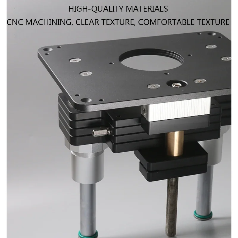 107 Kit Heavy Duty Woodworking Lifting Flip-Chip Engraving Machine Trimming Bakelite Milling Aluminum Gasket Tenoning Table