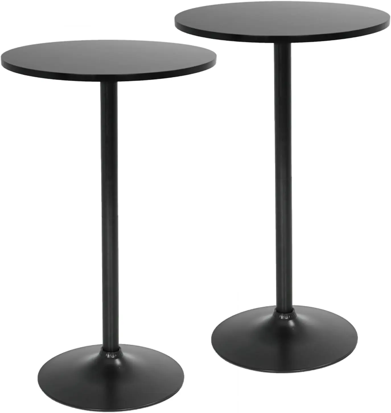 Bistro Pub Table 2 Pack 40 Inch Height Cocktail Table Round Bistro Bar Table for Home and Kitchen Dining
