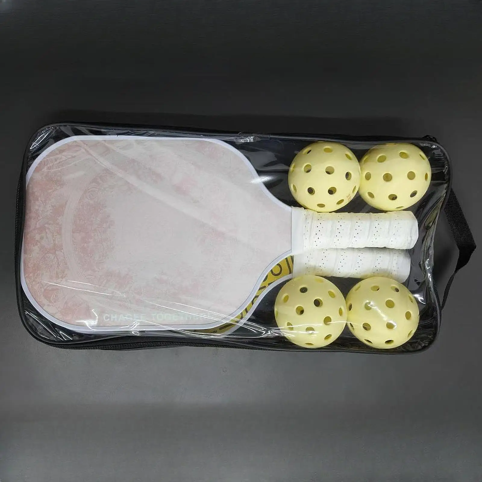 

Чехол для ракетки Pickleball, прозрачная гладкая молния, переноска премиум-класса для хранения подарков