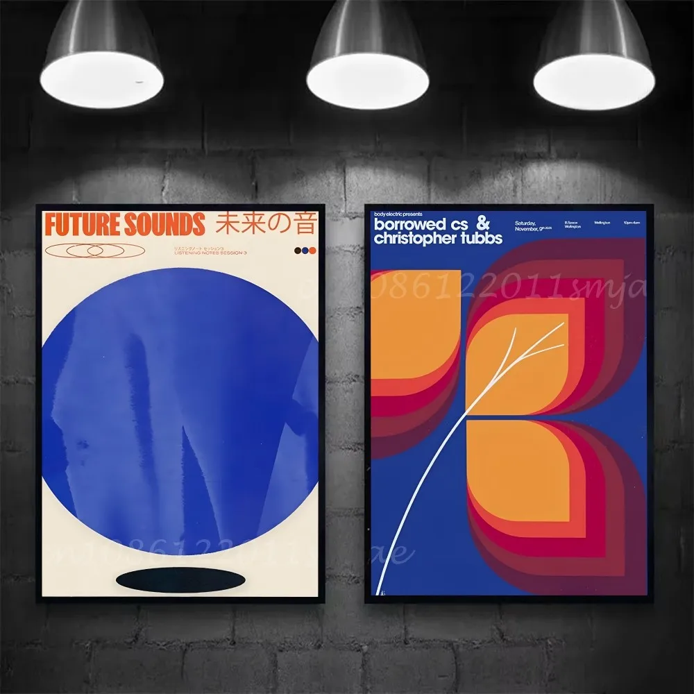 KSUMRET Jazz Kissa Nishikigoi affiche auto-adhésive Art papier imperméable autocollant café maison Bar salle décoration murale