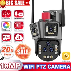 Ultra 20MP 10K WIFI PTZ Control IP Camera Surveillance Security Five Lens 20X Zoom Auto Tracking Video CCTV Cameras IPC360 Home