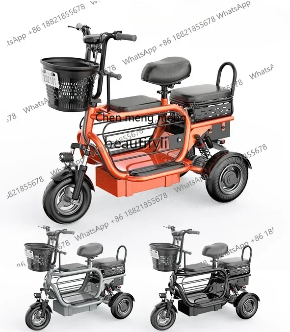 cn8617 ss New style NQ Electric tricycle household small pick-up elderly scooter women's folding light battery carss 8617