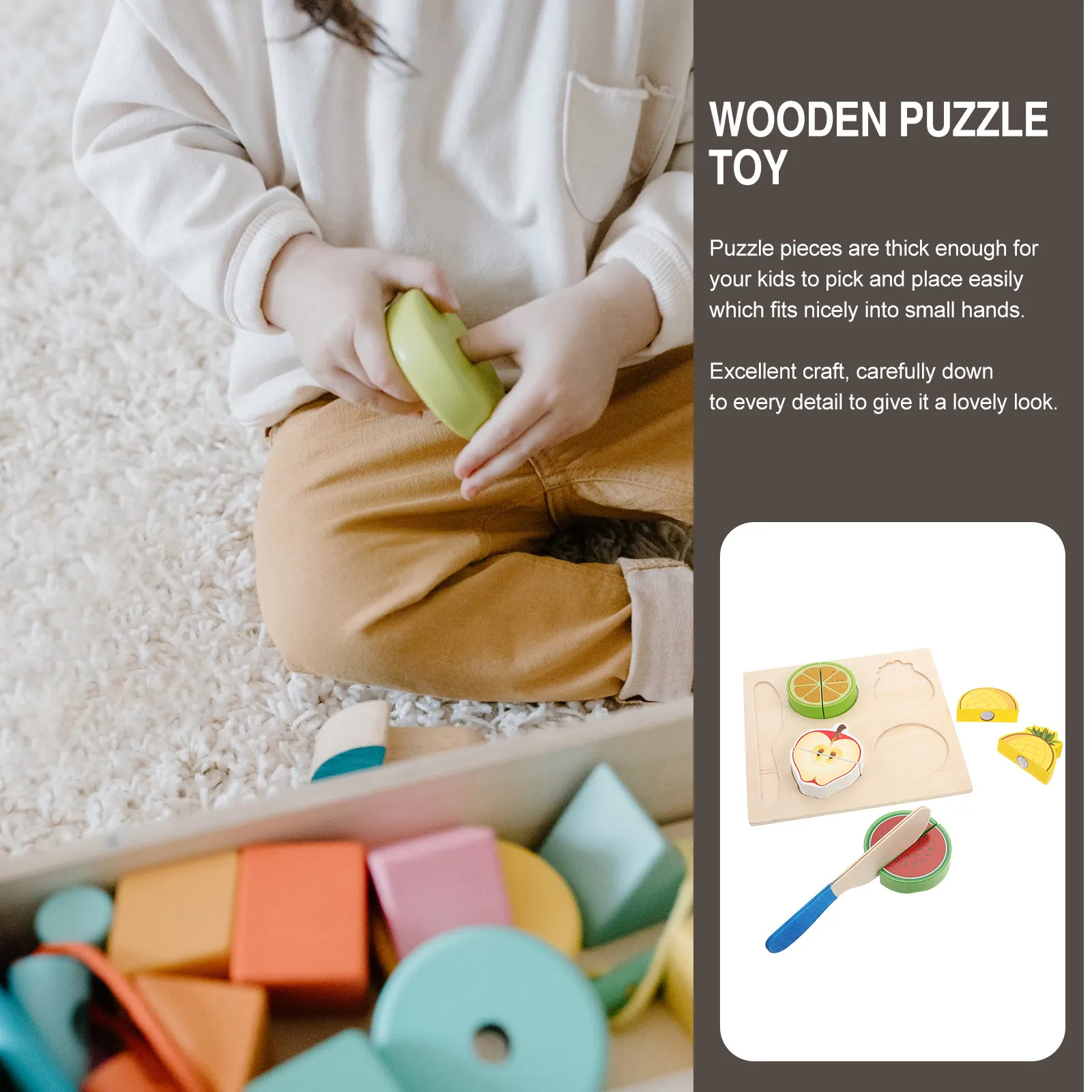 

Набор для детей: 3D-игровой набор для нарезки фруктов, развивающий координацию рук и глаз, для раннего обучения и когнитивного развития