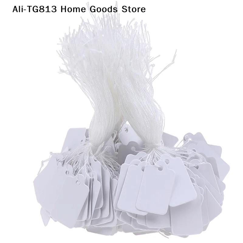 

[TG813]300Pcs label tie string strung ticket jewelry merchandise display price tags