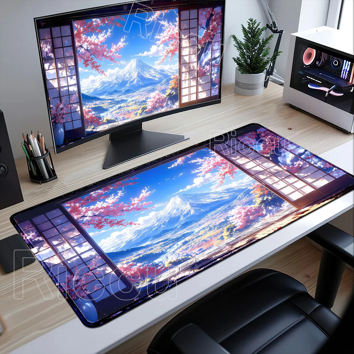 

New Wallpaper Anime Landscape Mouse Pad Large Game Mousepad Computer Desk Mat The Room Decoration Clean and Comfortable Mice Pad
