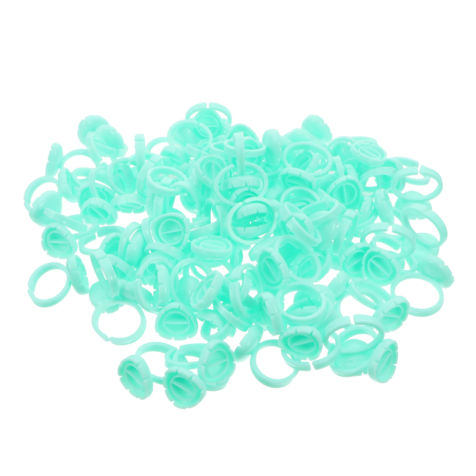 

100pcs Eyelash Extension Cups Plastic Tattoo Supplies Pigment Holder Glue Ring Reliable Durable Makeup Accessories