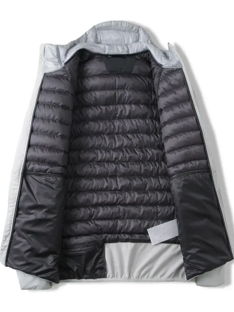 Tech Cotton Piumino con cappuccio Jaet Leggero Sport all'aria aperta da uomo Lavabile Versatile Chiusura con cerniera Calore traspirante