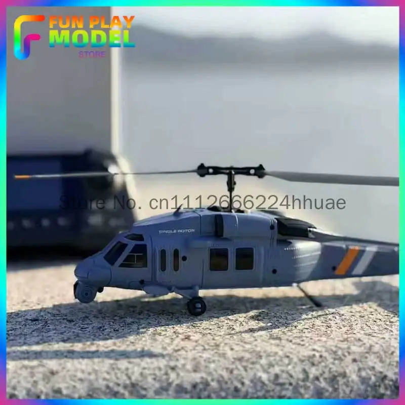 4drc L2 Rc Helicopter 8k Aerial Camera Builtin Screen Remote Control 6axis Gyro Single Blade Black Hawk Apache Military For