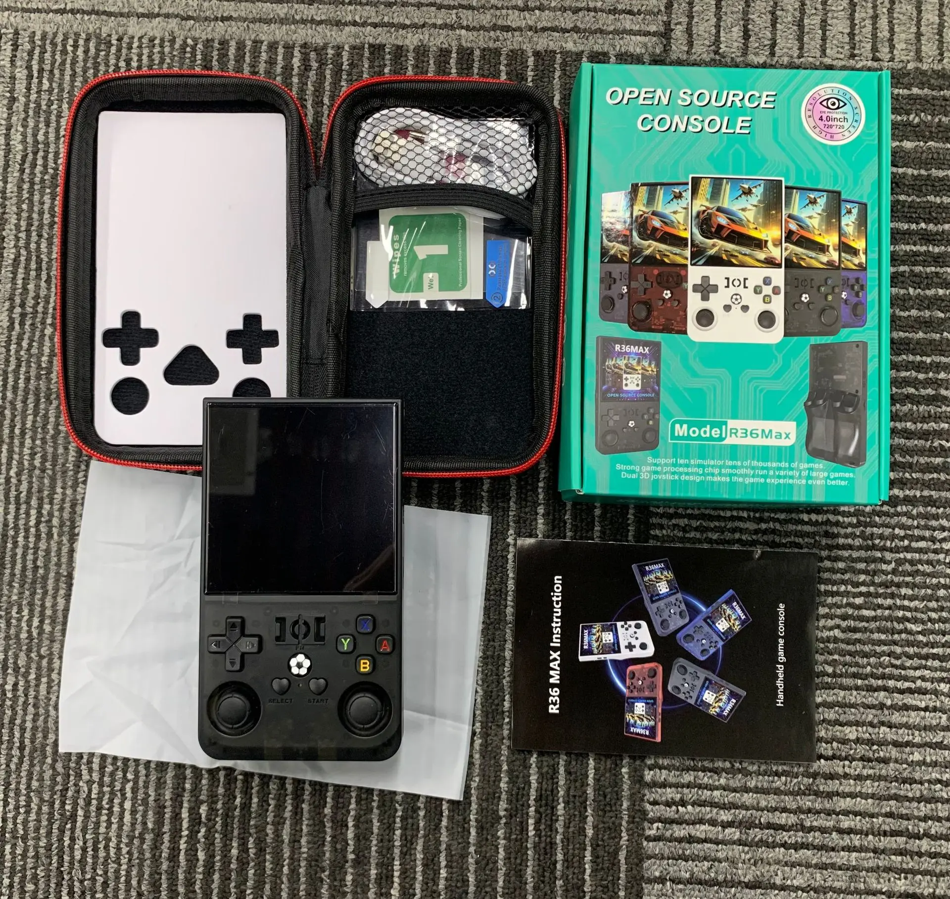 

FLLBW R36 Max R36PRO Retro Game Console 720*720 Resolution Hand Held Arcade Gaming Console TV Classic Portable Handheld Game