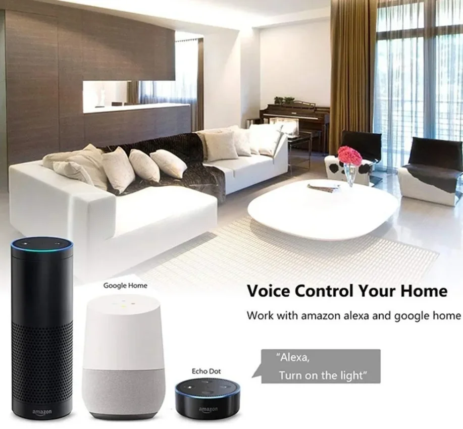 Intelligente Switch Europese Standaard Intelligente Wifi Schakelaar Een Manier Wandschakelaar Verbinding Alexa Voice Control Touch Schakelaar