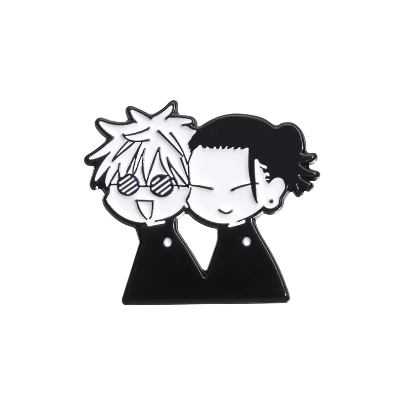 Broches en émail avec personnages de dessin animé Jujutsu Kaisen Toji, Version Q, broches d'image, Badges à revers, bijoux Punk de dessin animé, cadeau pour amis