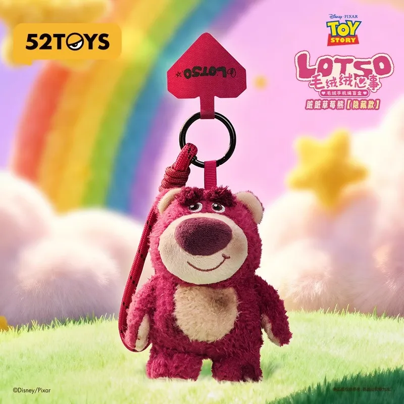 Caja ciega Lotso de 52 juguetes de Disney, serie de corazones de peluche, correa para teléfono, bolsa de juguete de moda, adorno decorativo colgante, regalo de cumpleaños