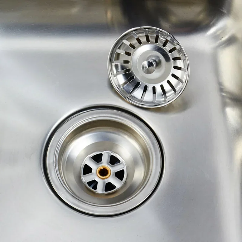 

1PCS Stainless Steel Sink Drain Basin Drainer Waste Strainer Plug Waste Basket Sealing Lid for Kitchen Bathroom Accessories
