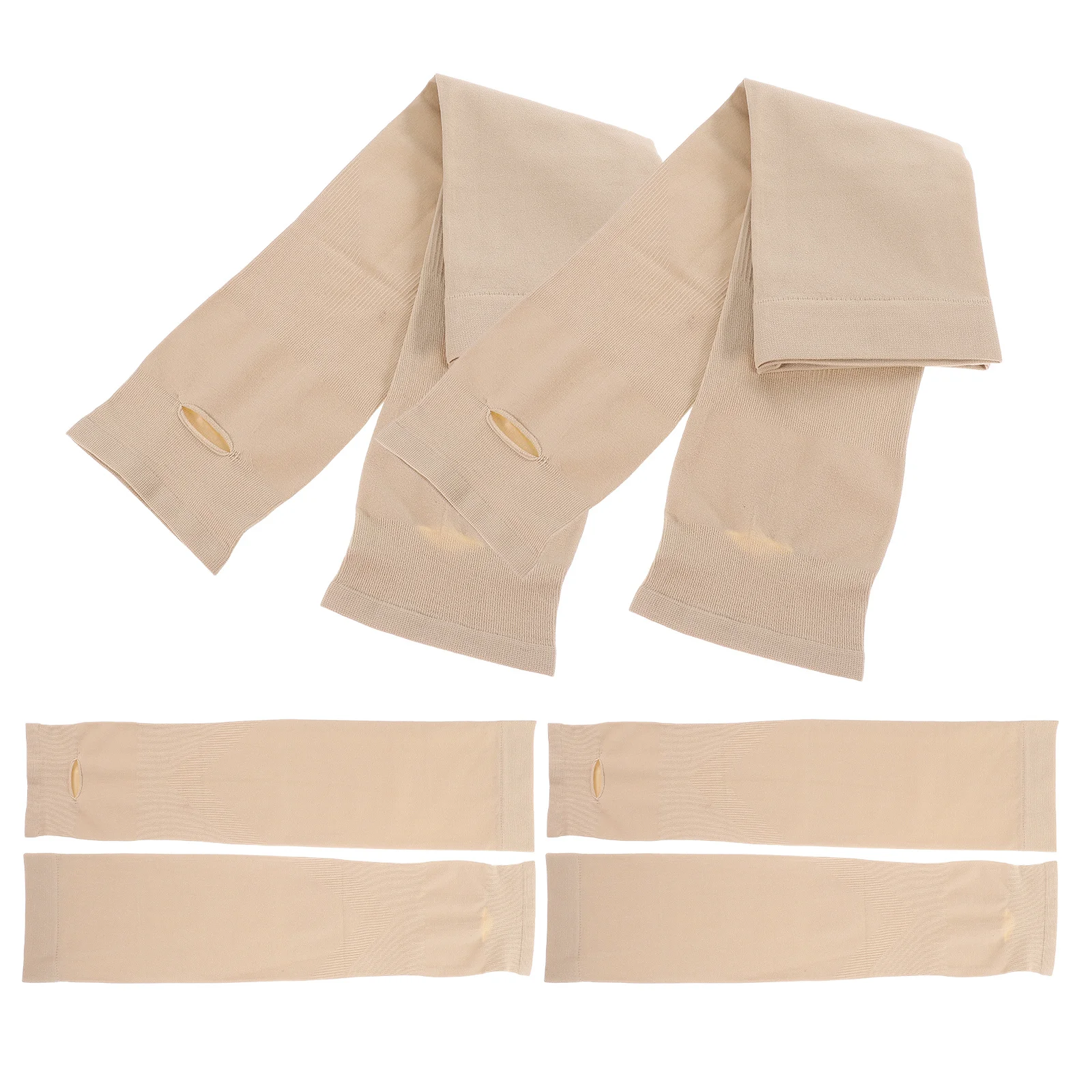 

4Pairs Uv Protection Arm Sleeves Sun Proof Cooling Outdoor Sports Cycling Anti Slipping Cuff Sleeves Cuff Arm Cover