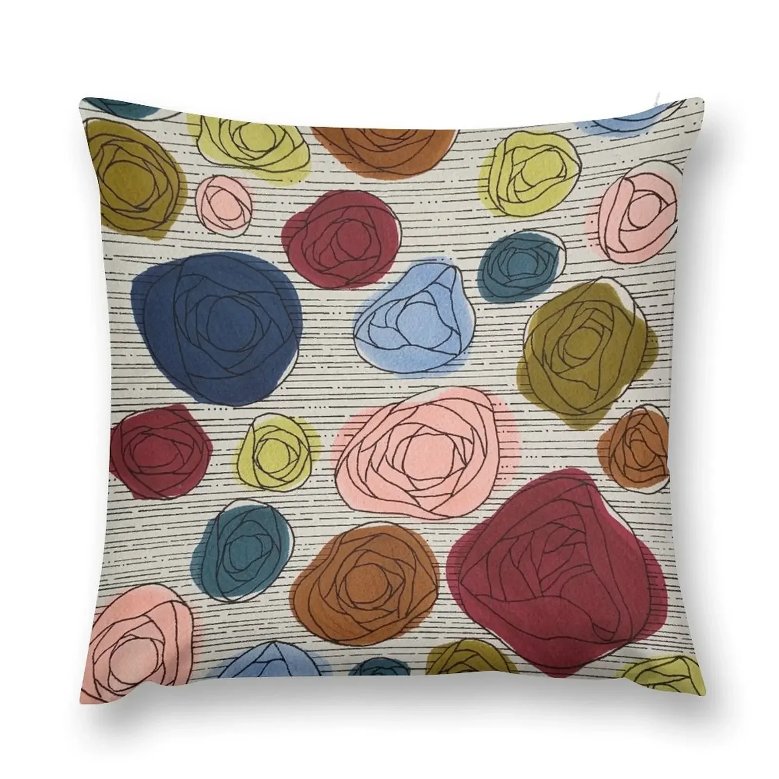 

Pastel and Dark Flower Fields Throw Pillow Cushions For Sofa autumn pillowcase Christmas Throw Pillows Covers pillow
