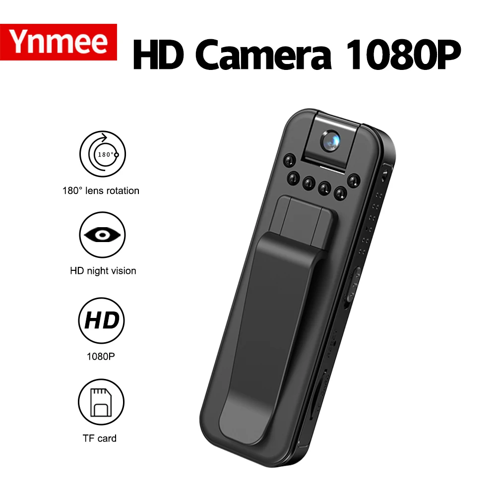 MD14 HD 1080P كاميرا صغيرة محمولة صغيرة مسجل فيديو رقمي كاميرا الجسم الأشعة تحت الحمراء للرؤية الليلية كاميرا فيديو مصغرة #2