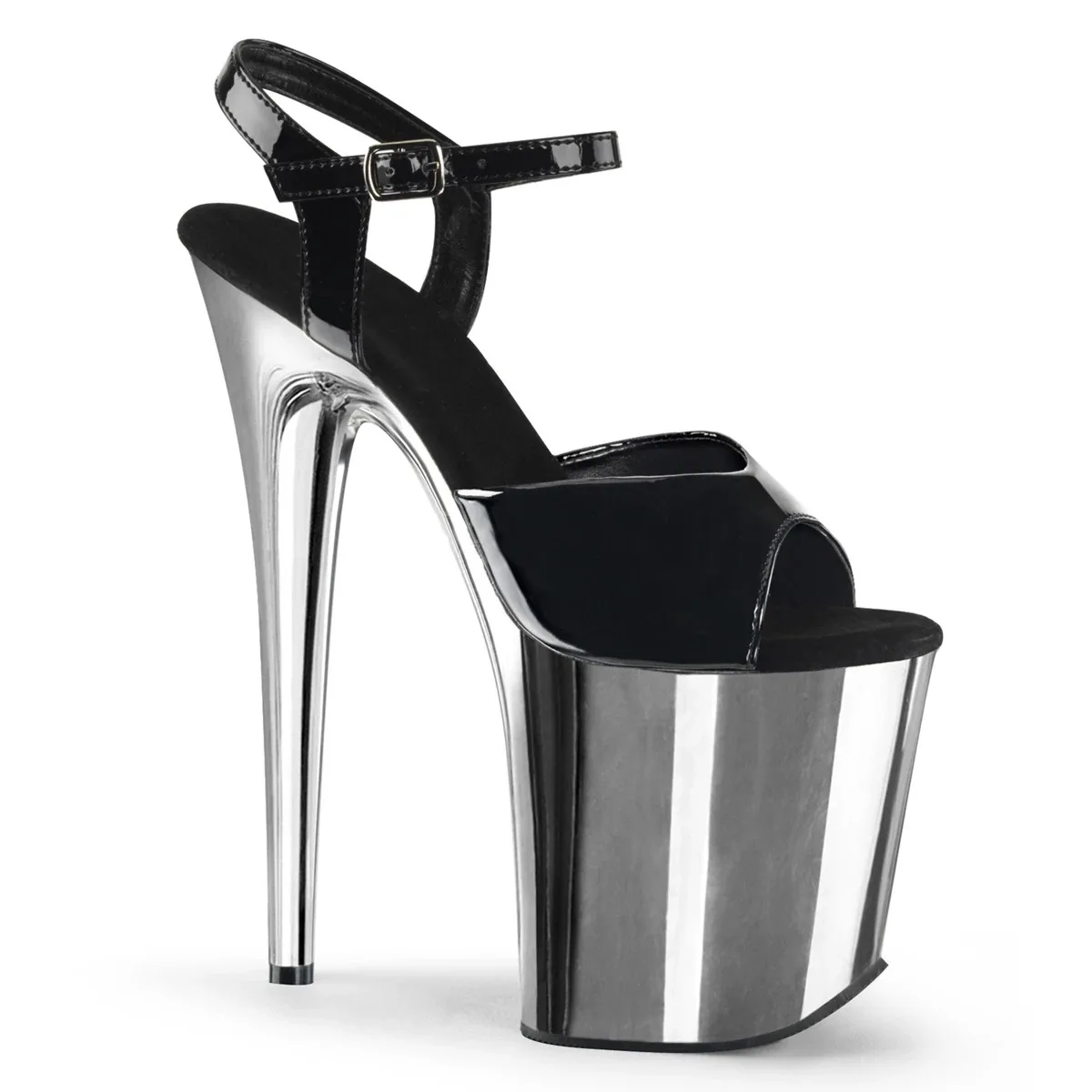 Sexy Fetish 8 Inches Dress Platform Sandals Peep Toe Pole Dance Shoes 20cm Women Stripper Models Show Nightclub Exotic Bride New