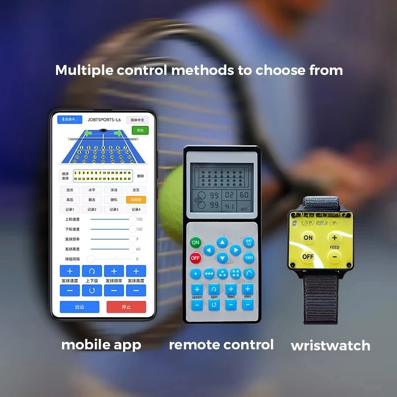 プロ仕様の自動電子テニスボールマシン、トレーニング練習用、アプリリモコン付き、大特価販売中