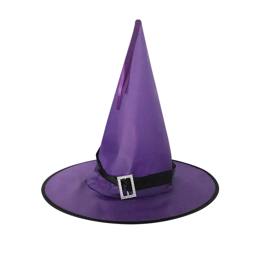 LED Halloween Flashing Light Witch Hat Starry Sky Ghost Festival Dress Up Glowing Elf Ghost Hat Lamp Home Decoration Hanging Lan