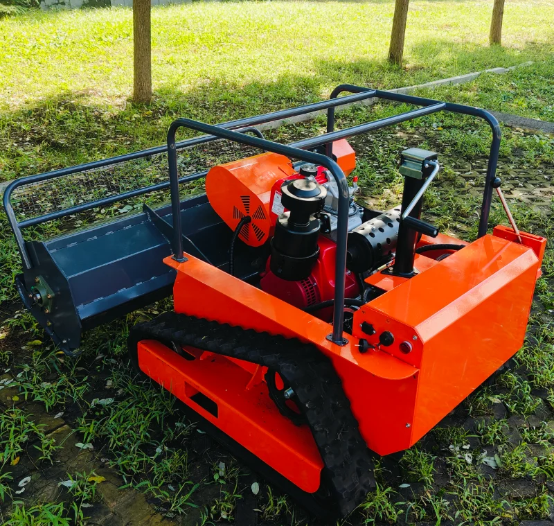 High-Horsepower Industrial Grade Remote Control Off-Road  Lawn Mower 4-Stroke Engine 1500W Mulch Grass Disposal Adjustable