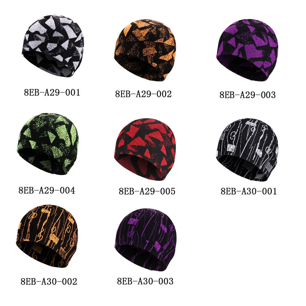 추운 날씨를 위한 겨울 부드러운 면 비니 더블 레이어 경량 방풍 따뜻한 헬멧 라이너 해골 모자